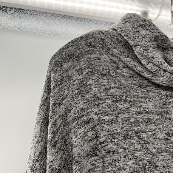 Wonderland Women's Cowl Neck Sweater Assymetrical Hem Heathered Size Small - Picture 4 of 9